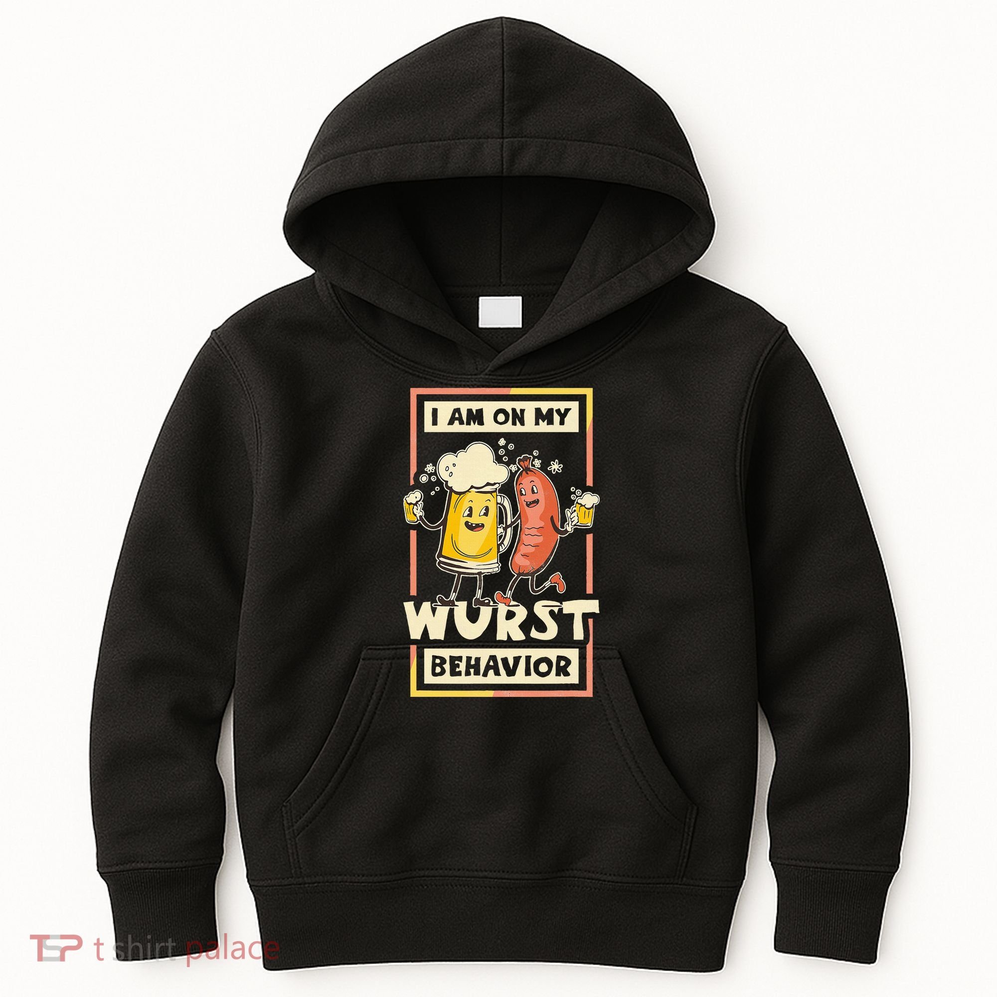 I Am On My Wurst Behavior Oktoberfest Kids Hoodie