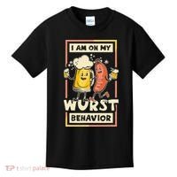I Am On My Wurst Behavior Oktoberfest Kids T-Shirt thumb 0