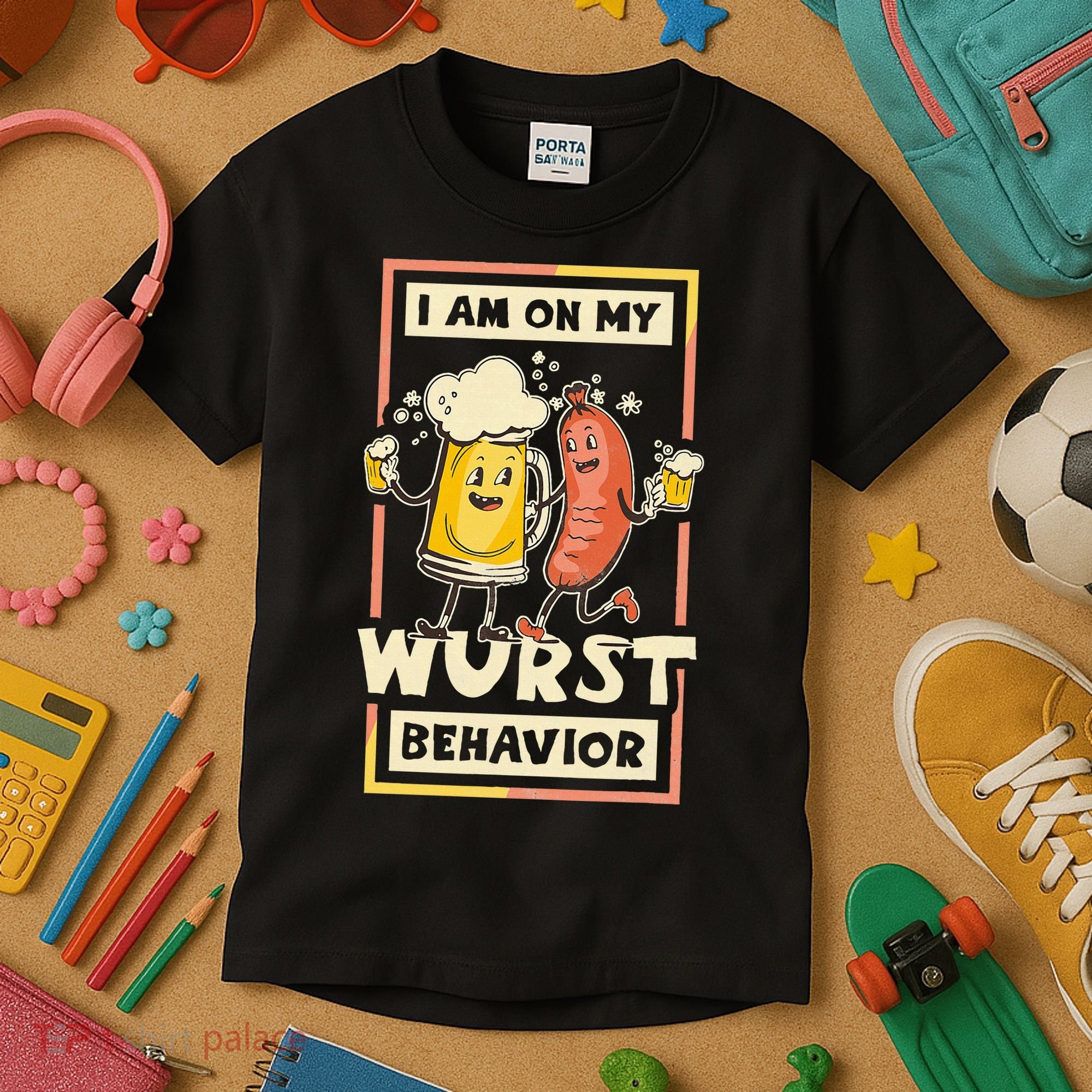 I Am On My Wurst Behavior Oktoberfest Kids T-Shirt