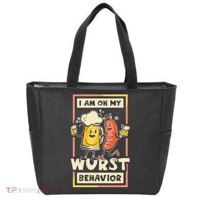 I Am On My Wurst Behavior Oktoberfest Tote Bag