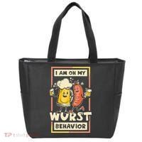 I Am On My Wurst Behavior Oktoberfest Tote Bag thumb 0