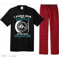I Asked Odin For A Valkyrie He Sent Me My Daughter Viking Pajama Set thumb 0