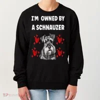 I Am Owned By A Schnauzer Women's Sweatshirt thumb 0