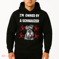 I Am Owned By A Schnauzer Hoodie thumb 2