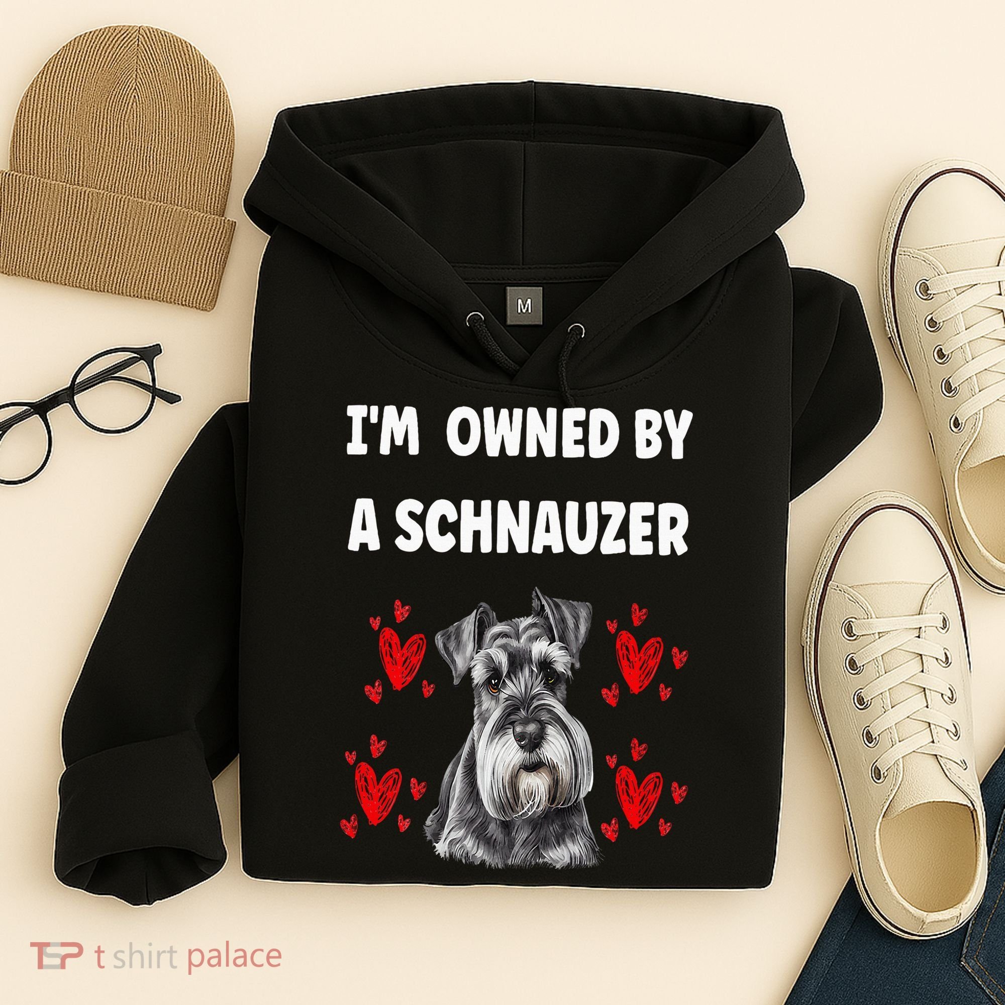 I Am Owned By A Schnauzer Hoodie