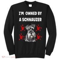 I Am Owned By A Schnauzer Sweatshirt thumb 0