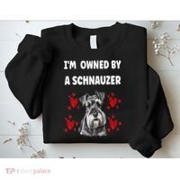I Am Owned By A Schnauzer Sweatshirt thumb 2
