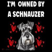 I Am Owned By A Schnauzer Backpack thumb 2