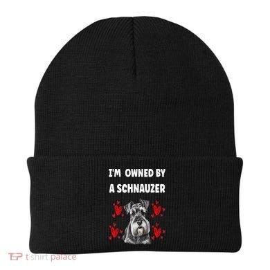 I Am Owned By A Schnauzer Beanie