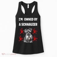 I Am Owned By A Schnauzer Women's Tank Top thumb 0