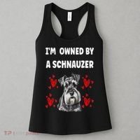 I Am Owned By A Schnauzer Women's Tank Top thumb 3