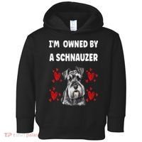 I Am Owned By A Schnauzer Toddler Hoodie thumb 0
