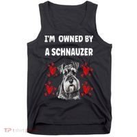 I Am Owned By A Schnauzer Tank Top thumb 0