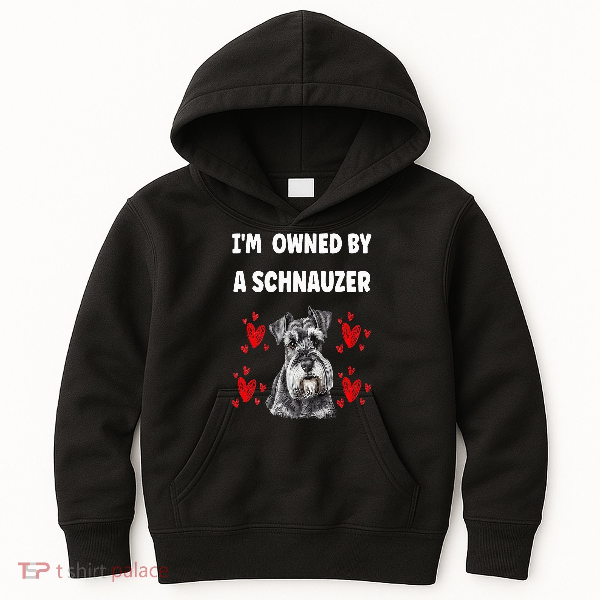 I Am Owned By A Schnauzer Kids Hoodie