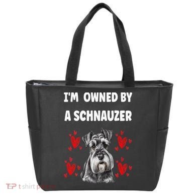 I Am Owned By A Schnauzer Tote Bag