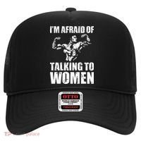 Im Afraid Of Talking To Women Satirical Workout Hat thumb 0