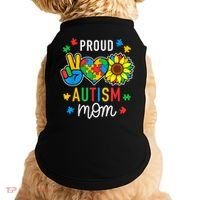 I'm A Proud Autism Mom Autism Awareness For Mom  Doggie Tank thumb 0