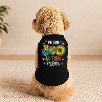 I'm A Proud Autism Mom Autism Awareness For Mom  Doggie Tank thumb 2