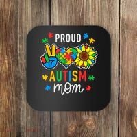 I'm A Proud Autism Mom Autism Awareness For Mom  Coaster thumb 0