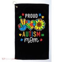 I'm A Proud Autism Mom Autism Awareness For Mom  Golf Towel thumb 0