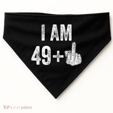 I Am Personalize Birthday Age Plus 1 Middle Finger Funny Edit With AI Custom Year USA-Made Doggie Bandana