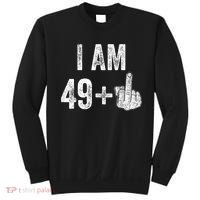 I Am Personalize Birthday Age Plus 1 Middle Finger Funny Edit With AI Custom Year Sweatshirt thumb 0