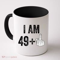 I Am Personalize Birthday Age Plus 1 Middle Finger Funny Edit With AI Custom Year Coffee Mug thumb 0