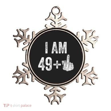 I Am Personalize Birthday Age Plus 1 Middle Finger Funny Edit With AI Custom Year Ornament