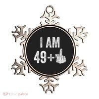 I Am Personalize Birthday Age Plus 1 Middle Finger Funny Edit With AI Custom Year Ornament thumb 0