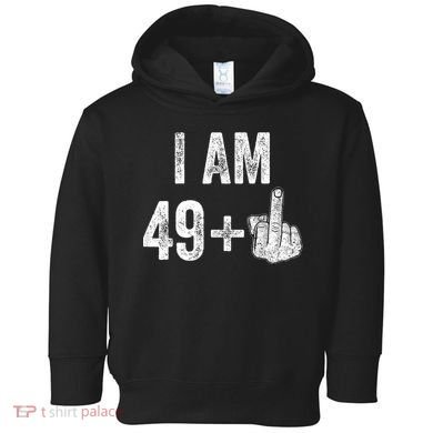 I Am Personalize Birthday Age Plus 1 Middle Finger Funny Edit With AI Custom Year Toddler Hoodie