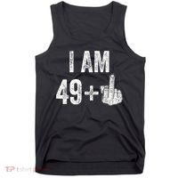 I Am Personalize Birthday Age Plus 1 Middle Finger Funny Edit With AI Custom Year Tank Top thumb 0