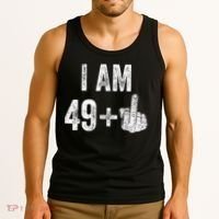 I Am Personalize Birthday Age Plus 1 Middle Finger Funny Edit With AI Custom Year Tank Top thumb 3