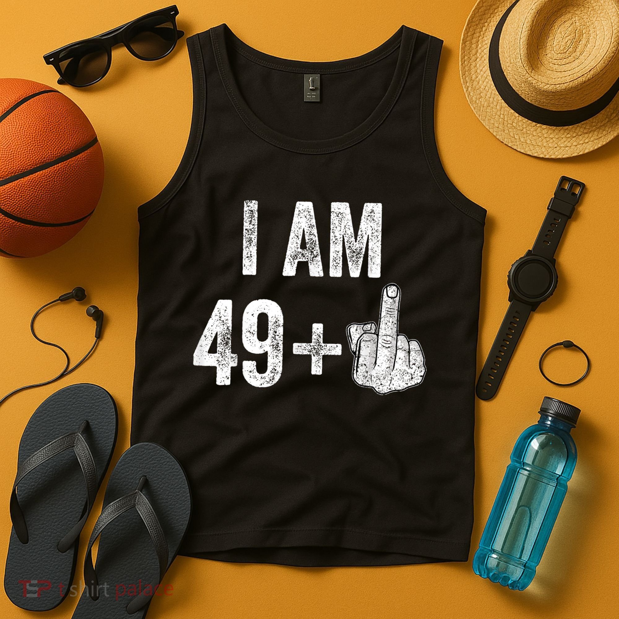 I Am Personalize Birthday Age Plus 1 Middle Finger Funny Edit With AI Custom Year Tank Top