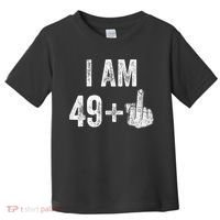 I Am Personalize Birthday Age Plus 1 Middle Finger Funny Edit With AI Custom Year Toddler T-Shirt thumb 0
