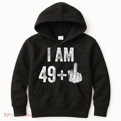 I Am Personalize Birthday Age Plus 1 Middle Finger Funny Edit With AI Custom Year Kids Hoodie