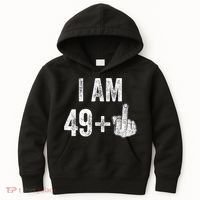 I Am Personalize Birthday Age Plus 1 Middle Finger Funny Edit With AI Custom Year Kids Hoodie thumb 0