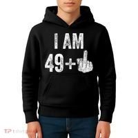 I Am Personalize Birthday Age Plus 1 Middle Finger Funny Edit With AI Custom Year Kids Hoodie thumb 4