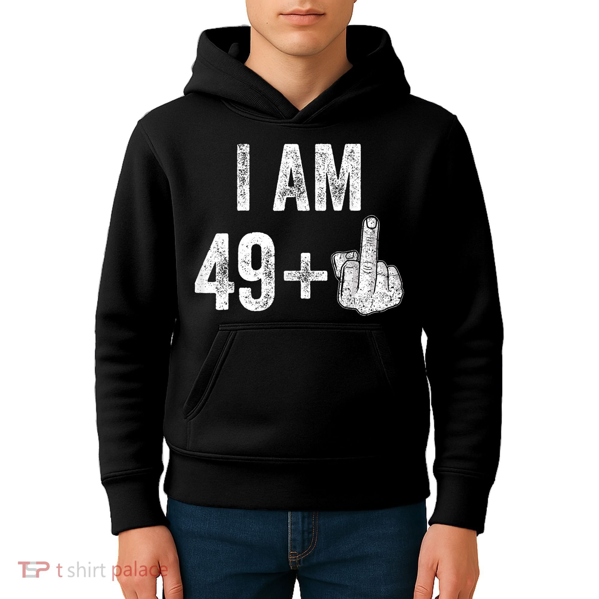 I Am Personalize Birthday Age Plus 1 Middle Finger Funny Edit With AI Custom Year Kids Hoodie