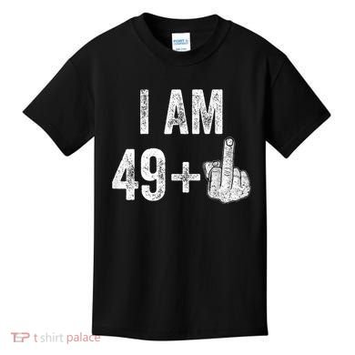 I Am Personalize Birthday Age Plus 1 Middle Finger Funny Edit With AI Custom Year Kids T-Shirt