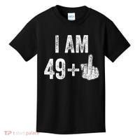 I Am Personalize Birthday Age Plus 1 Middle Finger Funny Edit With AI Custom Year Kids T-Shirt thumb 0