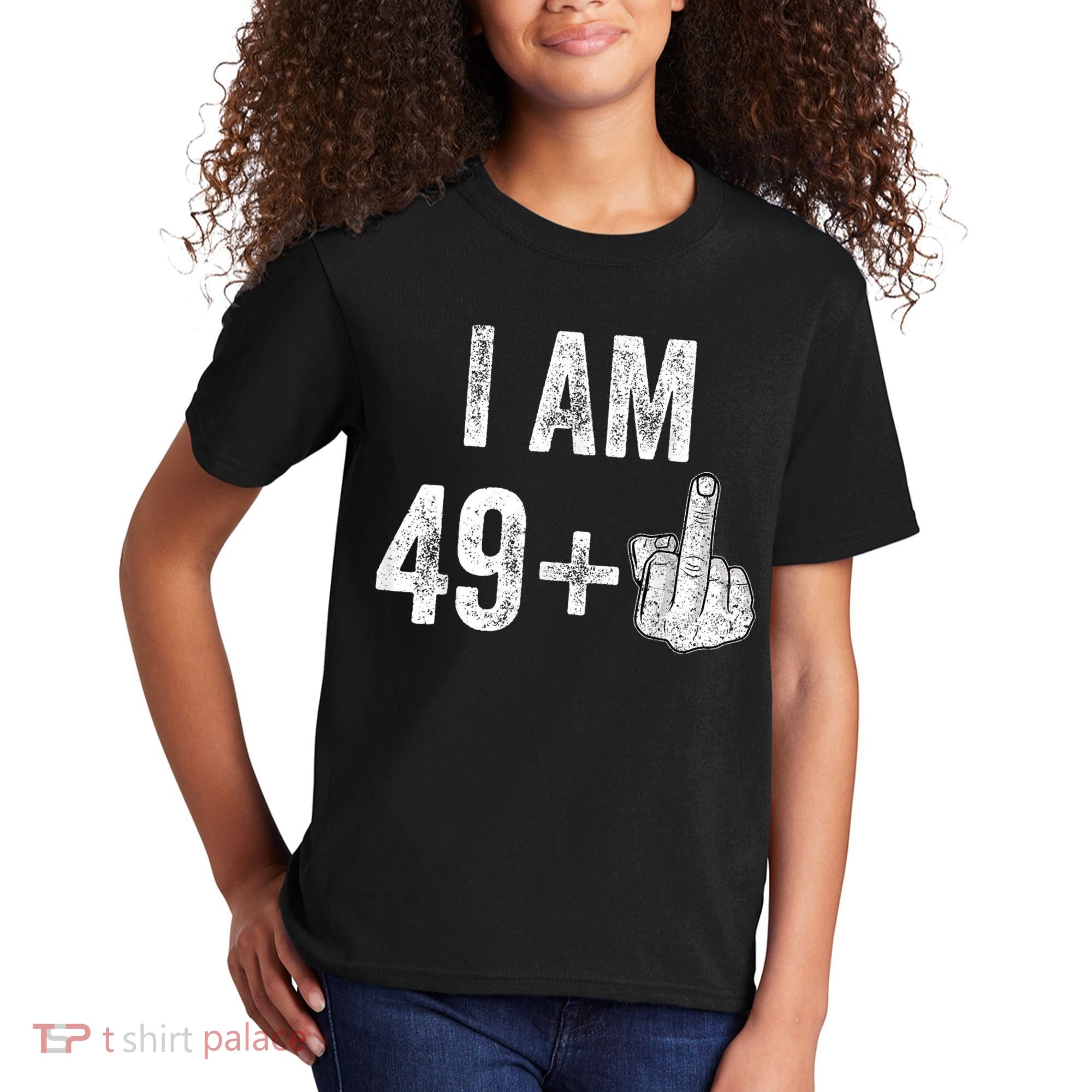 I Am Personalize Birthday Age Plus 1 Middle Finger Funny Edit With AI Custom Year Kids T-Shirt