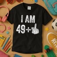 I Am Personalize Birthday Age Plus 1 Middle Finger Funny Edit With AI Custom Year Kids T-Shirt thumb 3