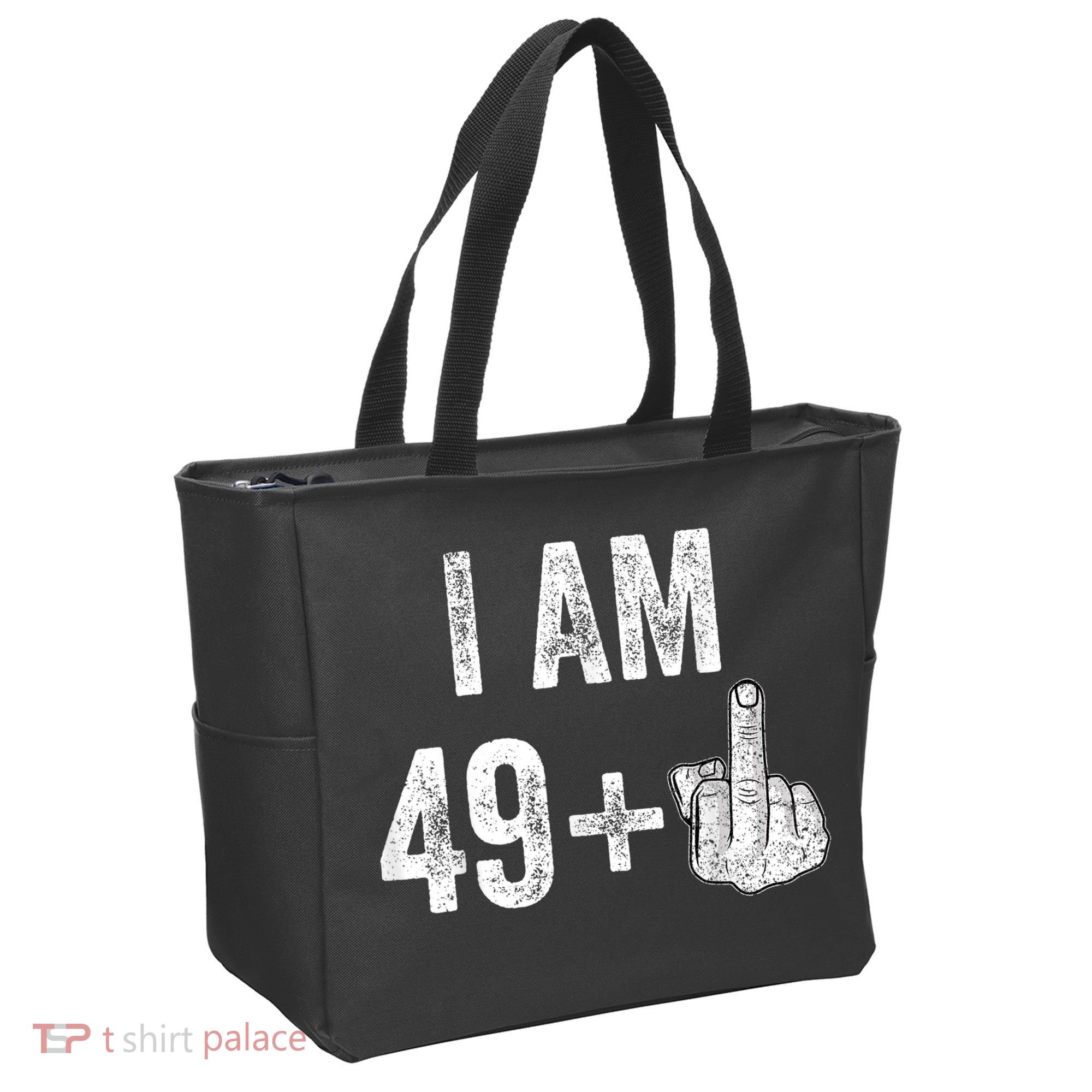 I Am Personalize Birthday Age Plus 1 Middle Finger Funny Edit With AI Custom Year Tote Bag