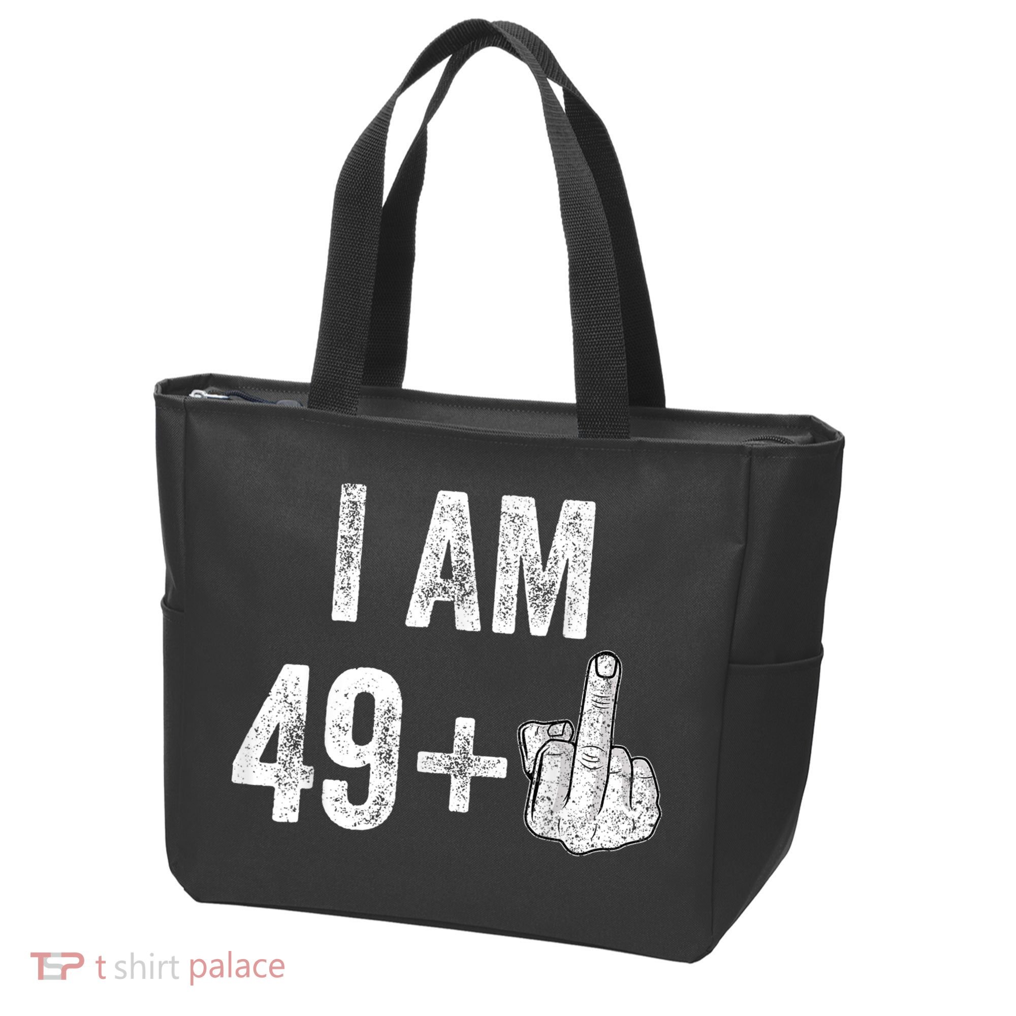 I Am Personalize Birthday Age Plus 1 Middle Finger Funny Edit With AI Custom Year Tote Bag