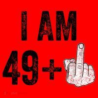 I Am Personalize Birthday Age Plus 1 Middle Finger Funny Edit With AI Custom Year Santa Hat thumb 1