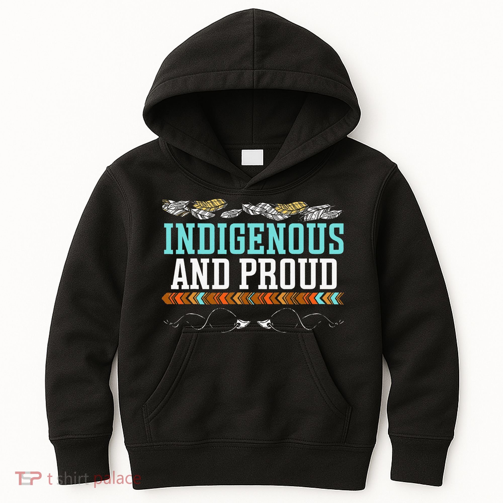 Indigenous And Proud Native American Native Pride Kids Hoodie