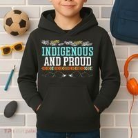 Indigenous And Proud Native American Native Pride Kids Hoodie thumb 2