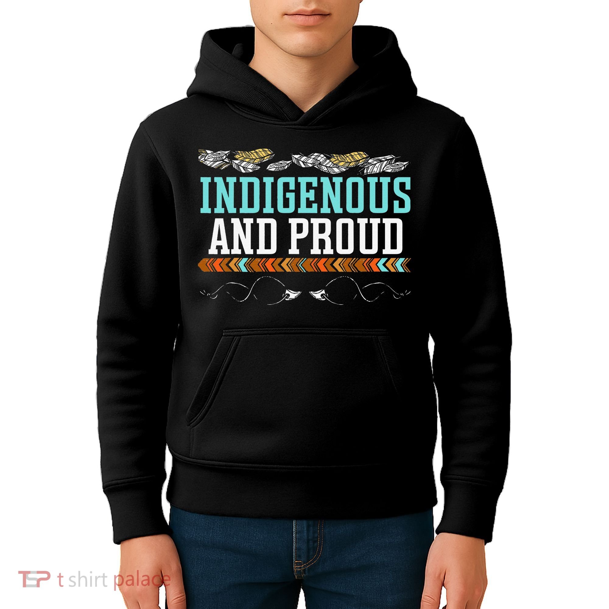 Indigenous And Proud Native American Native Pride Kids Hoodie