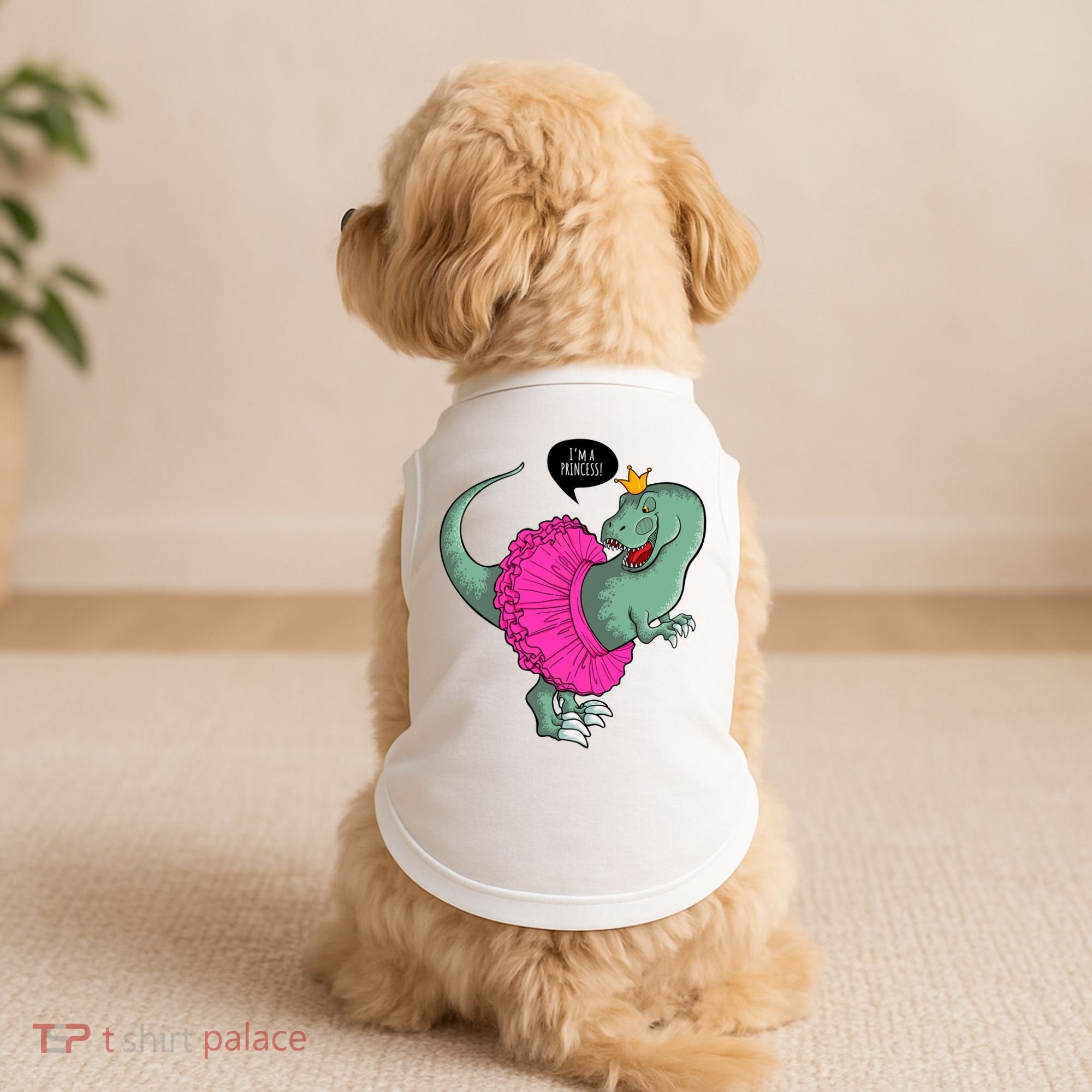 I'm A Princess, Trex In Tutu Doggie Tank