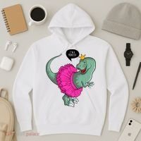 I'm A Princess, Trex In Tutu Hoodie thumb 3